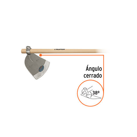 Azadón Córdoba No. 3 de 2.8 lb, mango de madera 54', TRUPER | ACO-3M | 11631