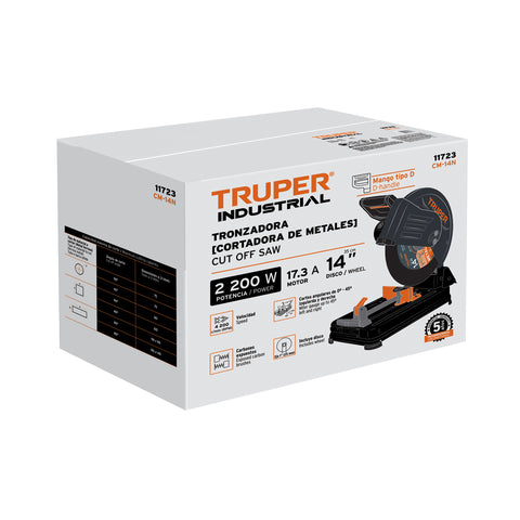 Tronzadora / cortadora de metales 14', mango en 'D', 2200 W | CM-14N | 11723