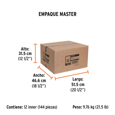 Cinta doble cara de 19 mm x 5 m, Truper | CDC-1950 | 11725