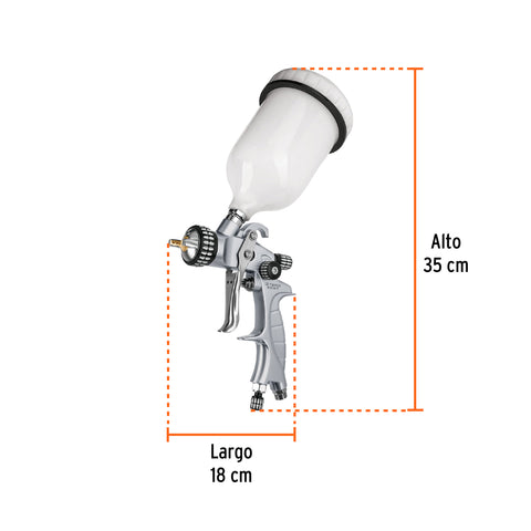 Pistola para pintar LVMP vaso plástico, 1.4 mm, EXPERT | PIPI-420X | 11749