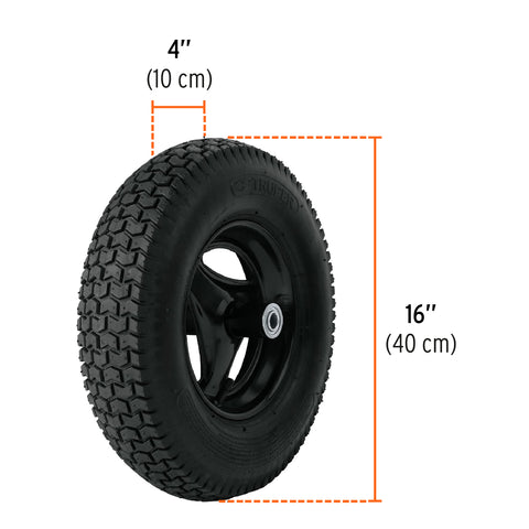 Carretilla 5.5 ft3 Neumática, bastidor tubular, Truper | CAT-50ND | 11752