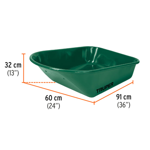 Carretilla 4.75 ft3 angosta Neumática, tubular, Truper | CAT-55ND | 11761