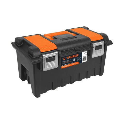Caja p/herramienta 19' c/compartimentos y broches metálicos | CHA-19S | 11811