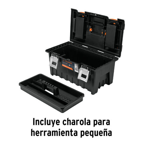 Caja p/herramienta 19' c/compartimentos y broches metálicos | CHA-19S | 11811
