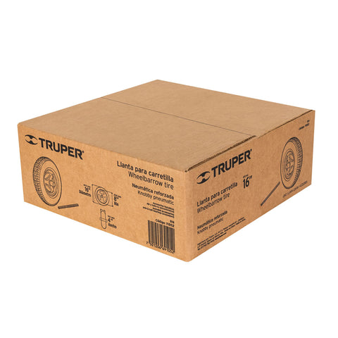 Llanta completa neumática 16', incluye eje y baleros | RN | 11852