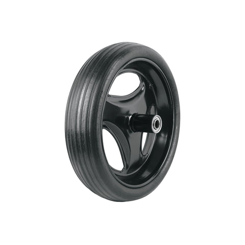 Llanta completa hule sólido 13-1/2', incluye eje y baleros | RSO | 11862