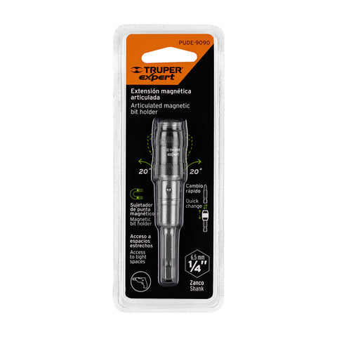Extensión magnética articulada 3 1/2', para puntas, EXPERT | PUDE-9090 | 11875