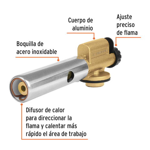 Boquilla c/encendido electrónico para lata c/válvula roscada | BOQ-R | 11924