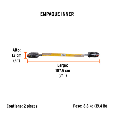 Cavador mangos de fibra de vidrio 48', Truper Expert | CA-38F | 11982