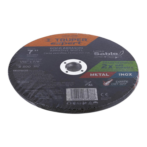 Disco Tipo 41 de 7' x 1.5 mm corte fino de metal, Expert | DICOF-7015X | 11998