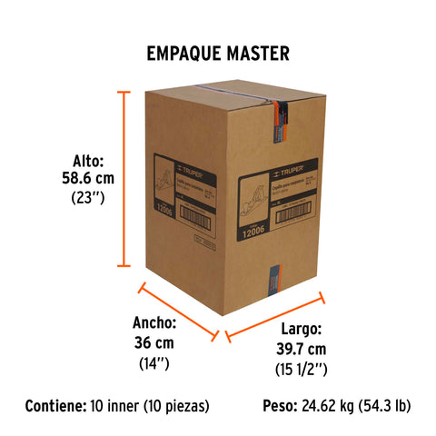 Cepillo para carpintero #4 base lisa, Truper | 4L | 12006