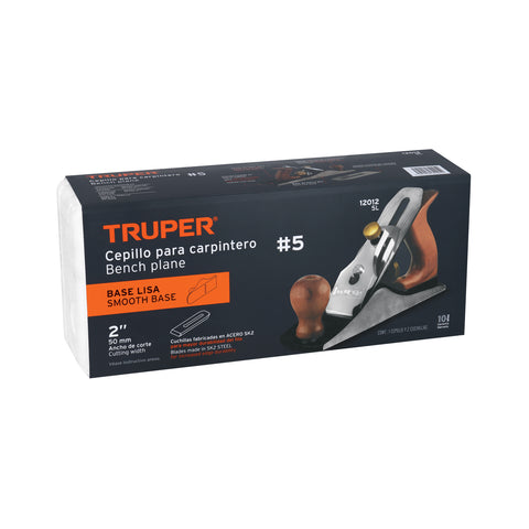 Cepillo para carpintero #5 base lisa, Truper | 5L | 12012