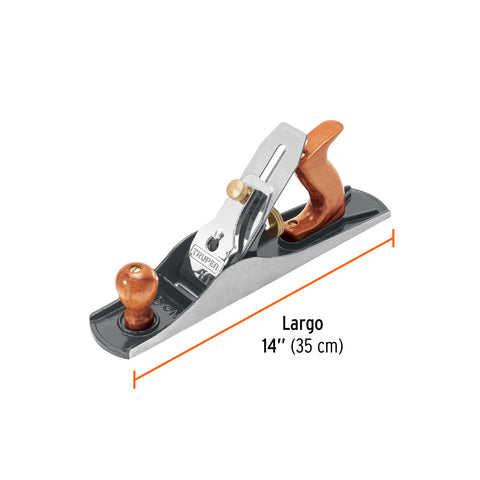 Cepillo para carpintero #5 base estriada, Truper | 5C | 12015