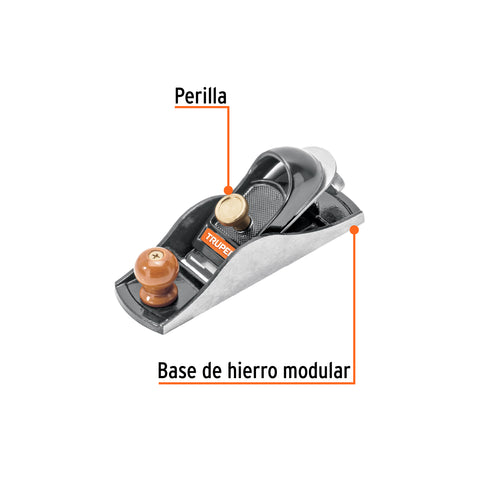 Cepillo tipo chancla para carpintero, Truper | CH-7 | 12024