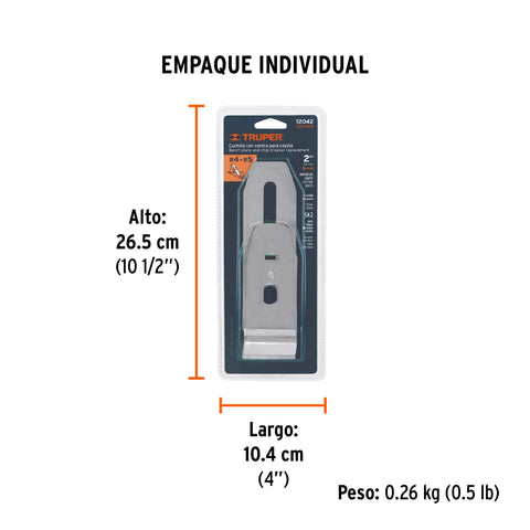 Cuchilla y contra para cepillo de carpintero # 4 y # 5 | CCU-C4/5 | 12042