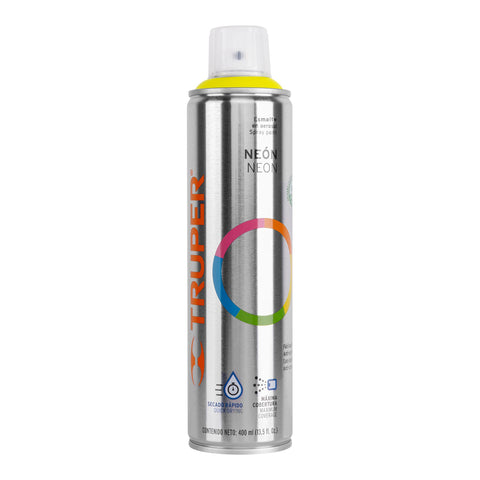 Pintura en aerosol, amarillo neón, bote esbelto, 400 ml | PAF-AM | 12062
