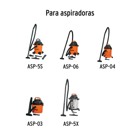 Tubo de extensión para aspiradoras 3, 4, 5 y 6 gal, Truper | TU-ASPI-G1 | 12077