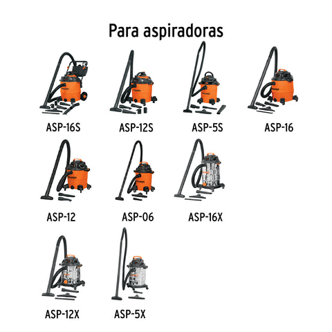 Filtro de cartucho para aspiradoras 5, 12 y 16 gal, TRUPER | FILC-ASPI-G1 | 12085