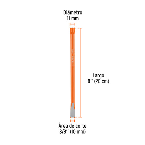 Cincel de corte frío de 3/8 X 8', Truper | C-3/8X8 | 12109