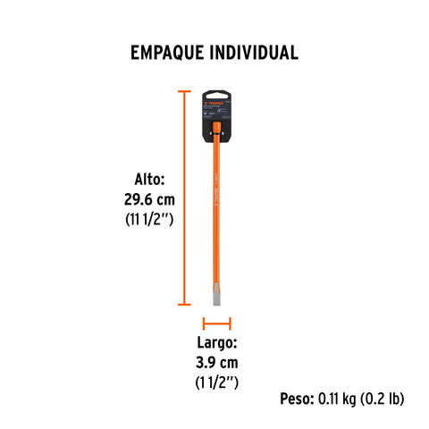 Cincel de corte frío de 3/8 X 10', Truper | C-3/8X10 | 12112