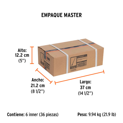 Cincel de corte frío de 5/8 X 12', Truper | C-5/8X12 | 12136