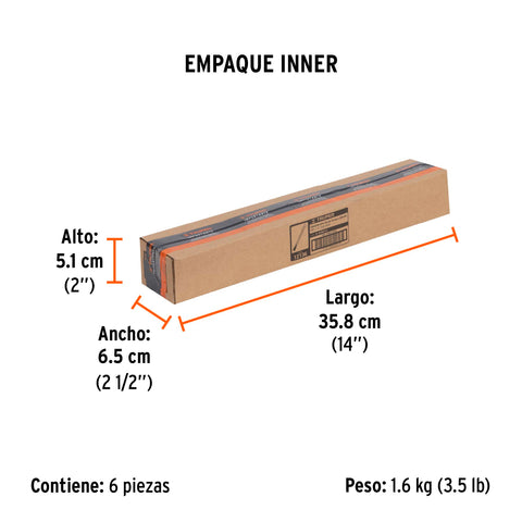 Cincel de corte frío de 5/8 X 12', Truper | C-5/8X12 | 12136