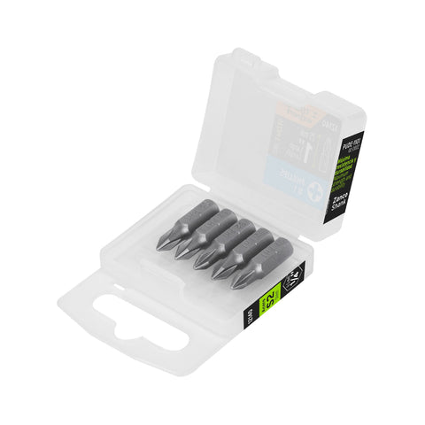Estuche con 5 puntas de cruz PH1 largo 1', Truper Expert | PUDE-1101 | 12140