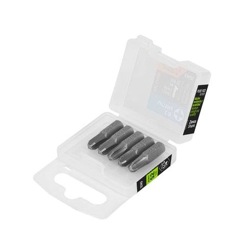 Estuche con 5 puntas de cruz PH3 largo 1', Truper Expert | PUDE-1103 | 12143