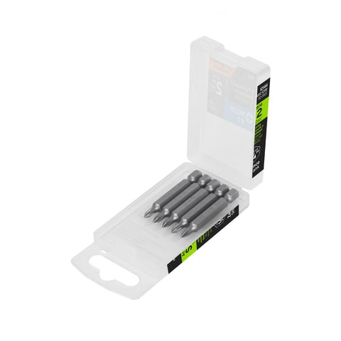 Estuche con 5 puntas de cruz PH0 largo 2', Truper Expert | PUDE-1200 | 12144