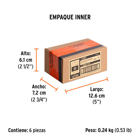 Estuche con 5 puntas pozidriv PZ3 largo 1', Truper Expert | PUDE-2103 | 12159