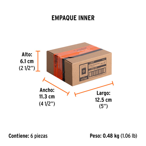 Estuche con 5 puntas pozidriv PZ2 largo 2', Truper Expert | PUDE-2202 | 12162