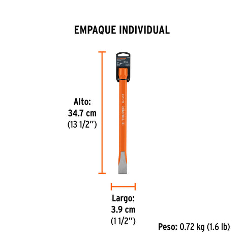 Cincel de corte frío de 1 X 12', Truper | C-1X12 | 12166