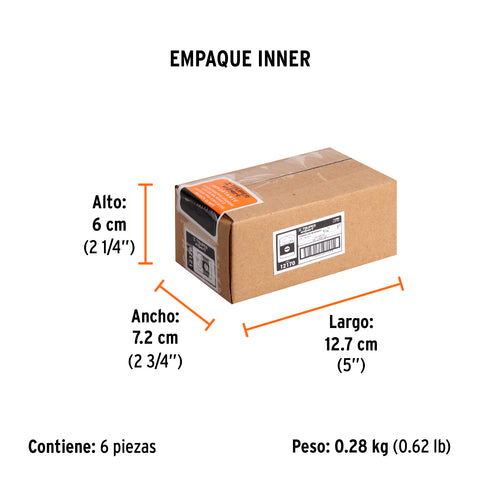 Estuche con 5 puntas planas de 5/16' largo 1', Truper Expert | PUDE-3131 | 12170