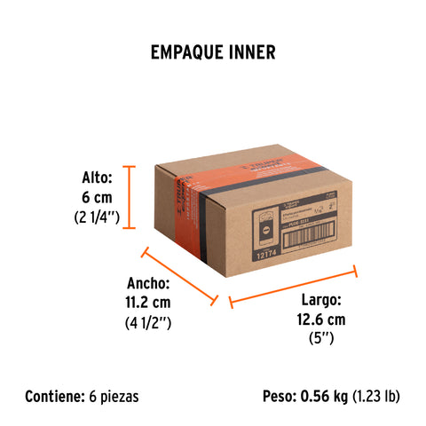 Estuche con 5 puntas planas de 5/16' largo 2', Truper Expert | PUDE-3231 | 12174