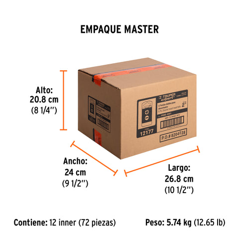 Estuche con 5 puntas dobles PH1 y 1/4' largo 2', Expert | PUDE-4201 | 12177