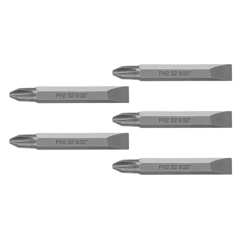 Estuche con 5 puntas dobles PH2 y 9/32' largo 2', Expert | PUDE-4202 | 12179
