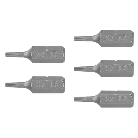 Estuche con 5 puntas torx T7 largo 1', Truper Expert | PUDE-5107 | 12191