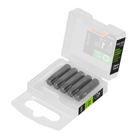 Estuche con 5 puntas torx T40 largo 1', Truper Expert | PUDE-5140 | 12206