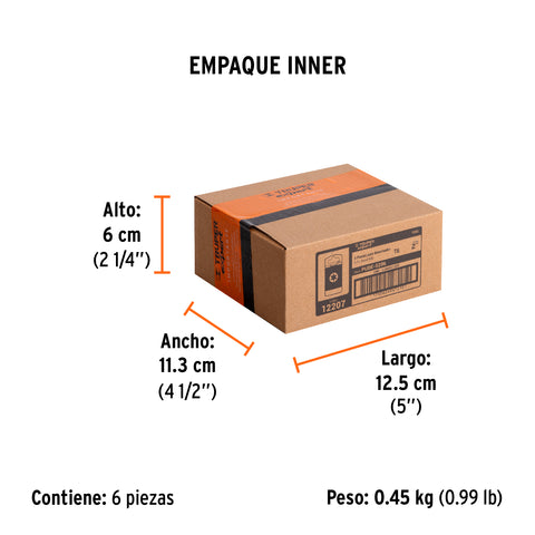Estuche con 5 puntas torx T6 largo 2', Truper Expert | PUDE-5206 | 12207