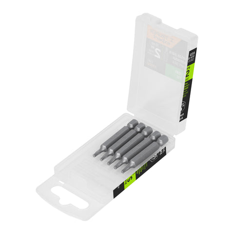 Estuche con 5 puntas torx T10 largo 2', Truper Expert | PUDE-5210 | 12213