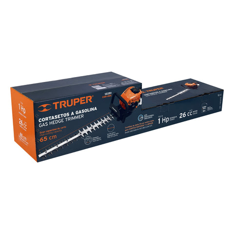 Cortasetos con motor a gasolina 26 cc, profesional, Truper | COS-26X | 12251