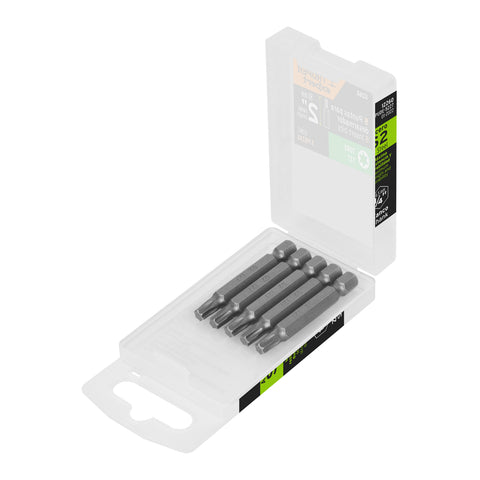 Estuche con 5 puntas torx T27 largo 2', Truper Expert | PUDE-5227 | 12260