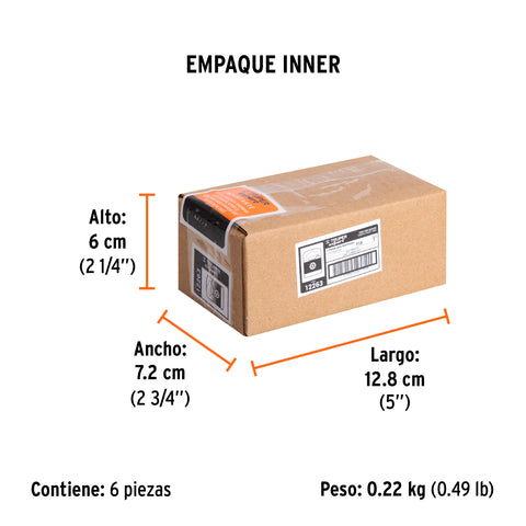 Estuche con 5 puntas torx T10 con seguro largo 1', Expert | PUDE-6110 | 12263