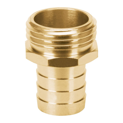 Conector 3/4' macho de latón sólido para manguera, Truper | CM-3/4B | 12287