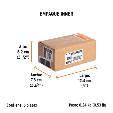 Estuche con 5 puntas torx T27 con seguro largo 1', Expert | PUDE-6127 | 12328