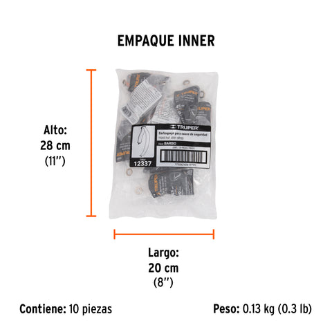 Barboquejo para casco de seguridad industrial, Truper | BARBO | 12337