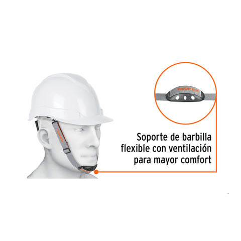 Barboquejo con barbilla para casco de seguridad industrial | BARBO-B | 12338