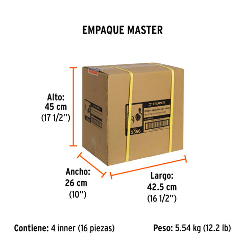 Orejera ajustable para casco, Truper | OAJ-C | 12356