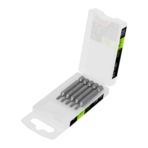 Estuche con 5 puntas torx T10 con seguro largo 2', Expert | PUDE-6210 | 12357