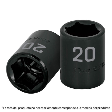 Dado cuadro 1/2' de impacto 6 puntas de 12 mm, Truper | D-7412-M | 12412
